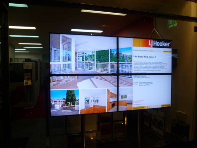 Advertise Me Video Wall LJ Hooker