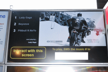 Digital Signage SMS Juke Box