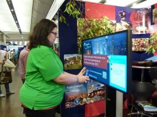 Tourism Malaysia Backpacker Expo 2012 digital signage results2