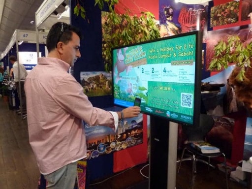 Tourism Malaysia Backpacker Expo 2012 digital signage results3