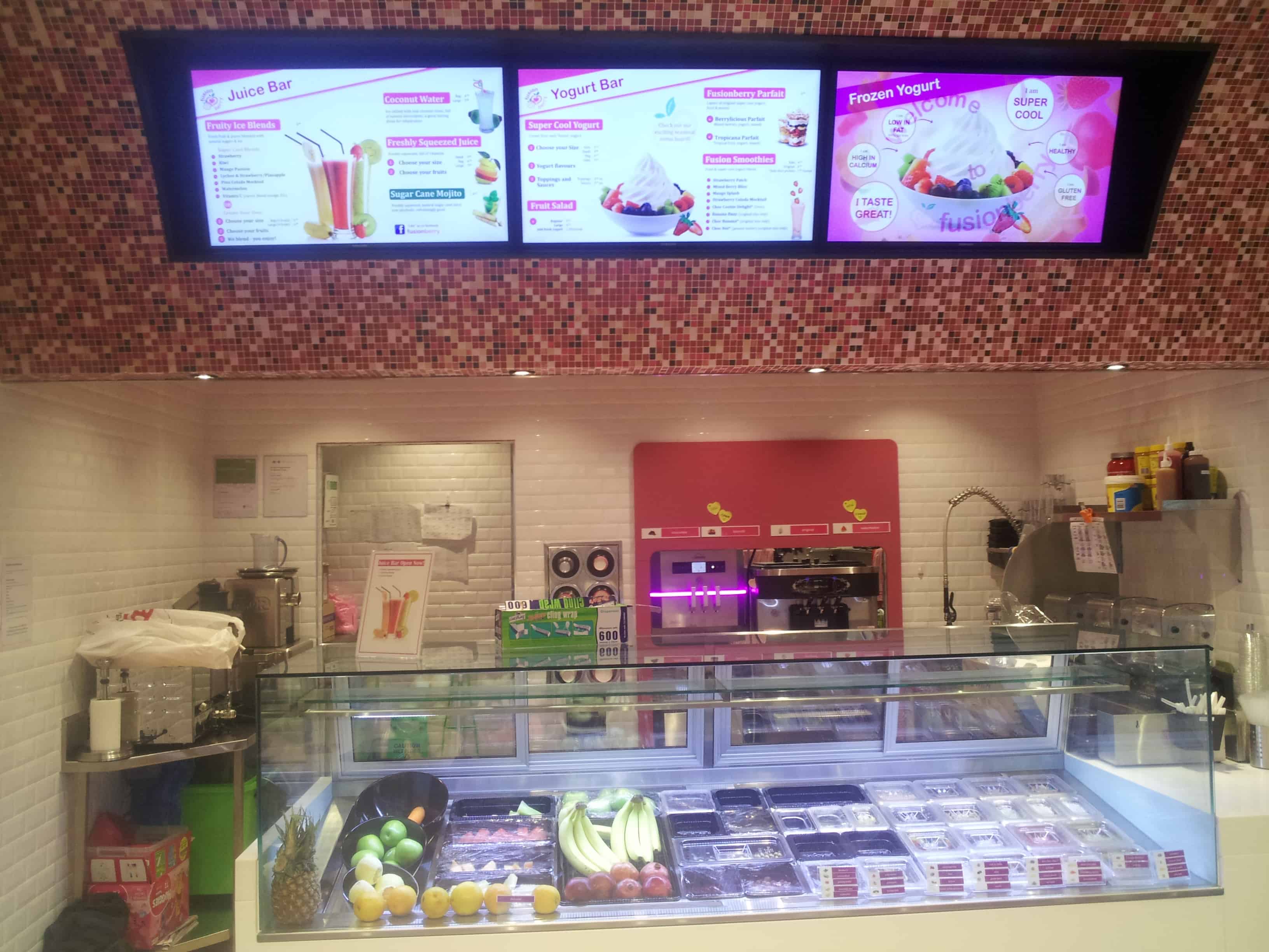 Digital Menu Board - Fusion Berry