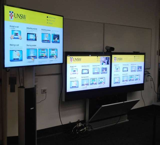 unsw stand hire digital signage