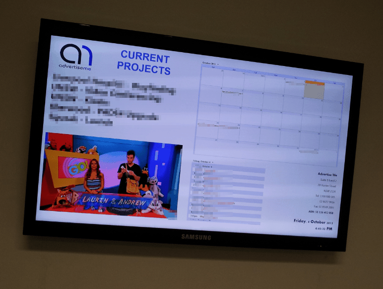 Advertise Me Digital Signage Communication Tool