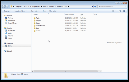 sherwood sentral integration - folder structure