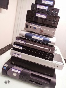 Tower of Digital Signage Players