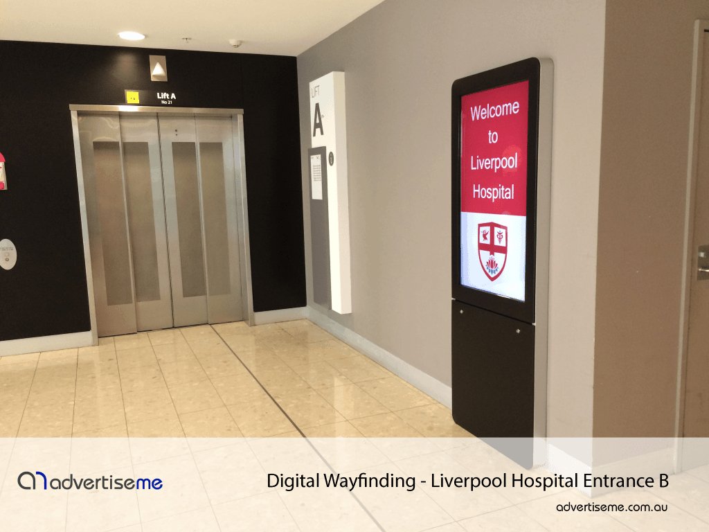 Digital Wayfinding Liverpool Hospital Entrance B
