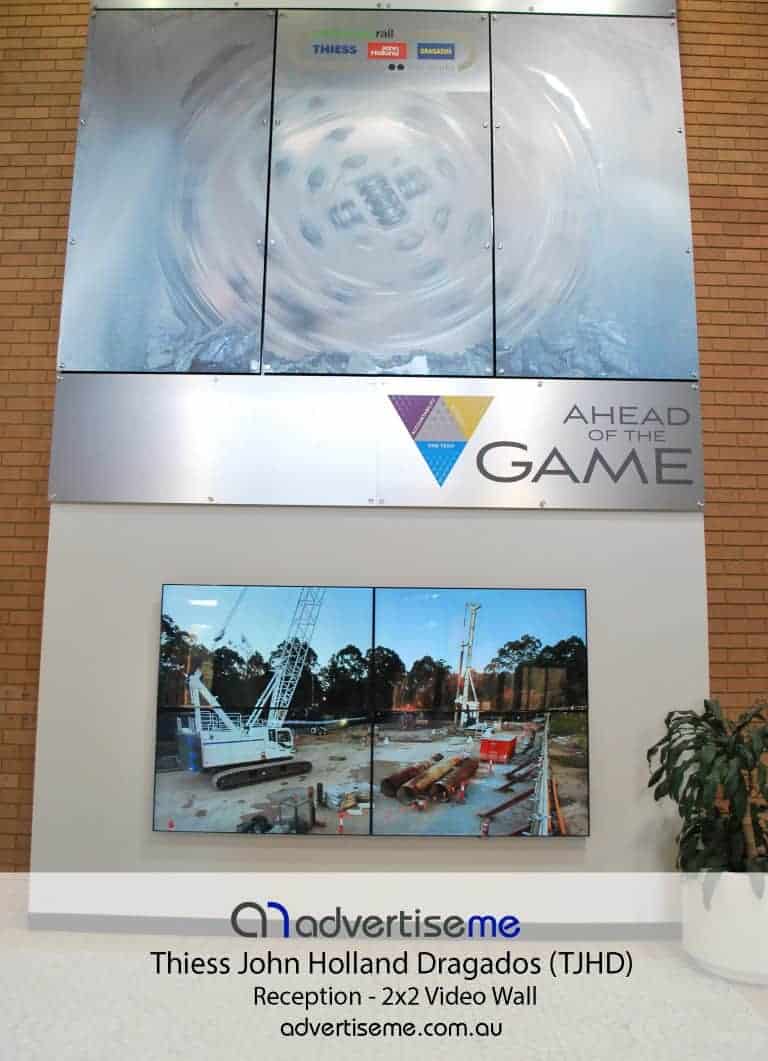 Thiess John Holland Dragados TJHD Video Wall 2