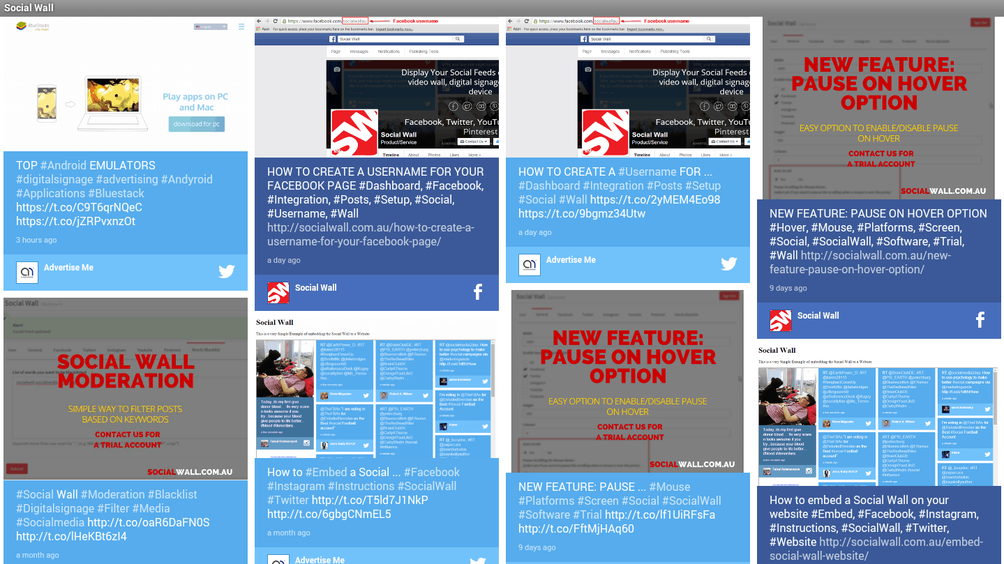 Social Wall – Mobile App