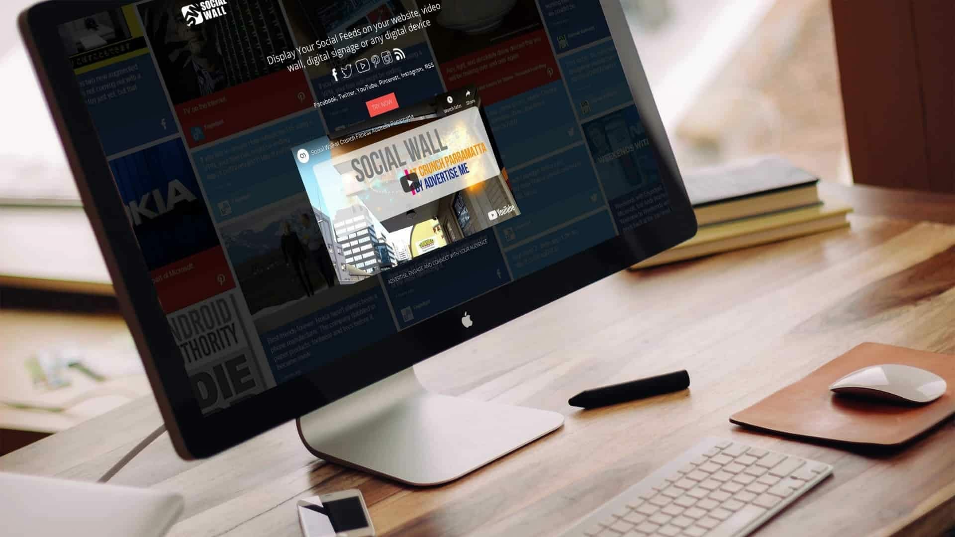 Website Development – Social Wall Website