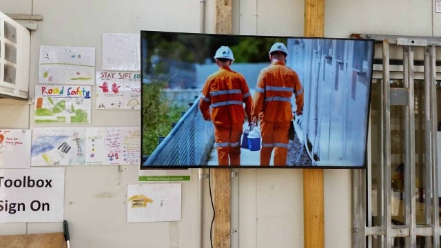 Digital Signage – CPB John Holland Dragados Digital Announcement Boards