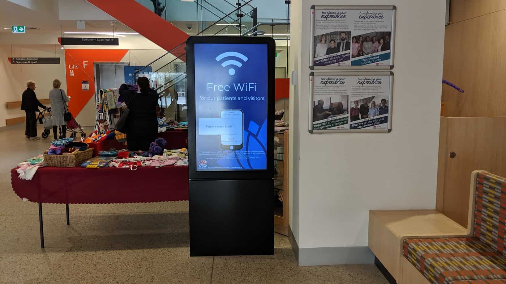 Advertise Me Digital Wayfinding Campbelltown Hospital Foyer