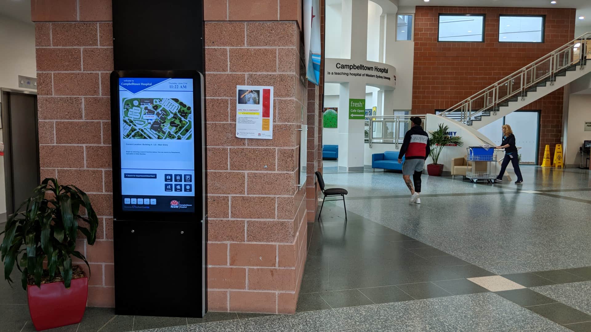 Advertise Me Digital Wayfinding Campbelltown Hospital Main Entrance 1
