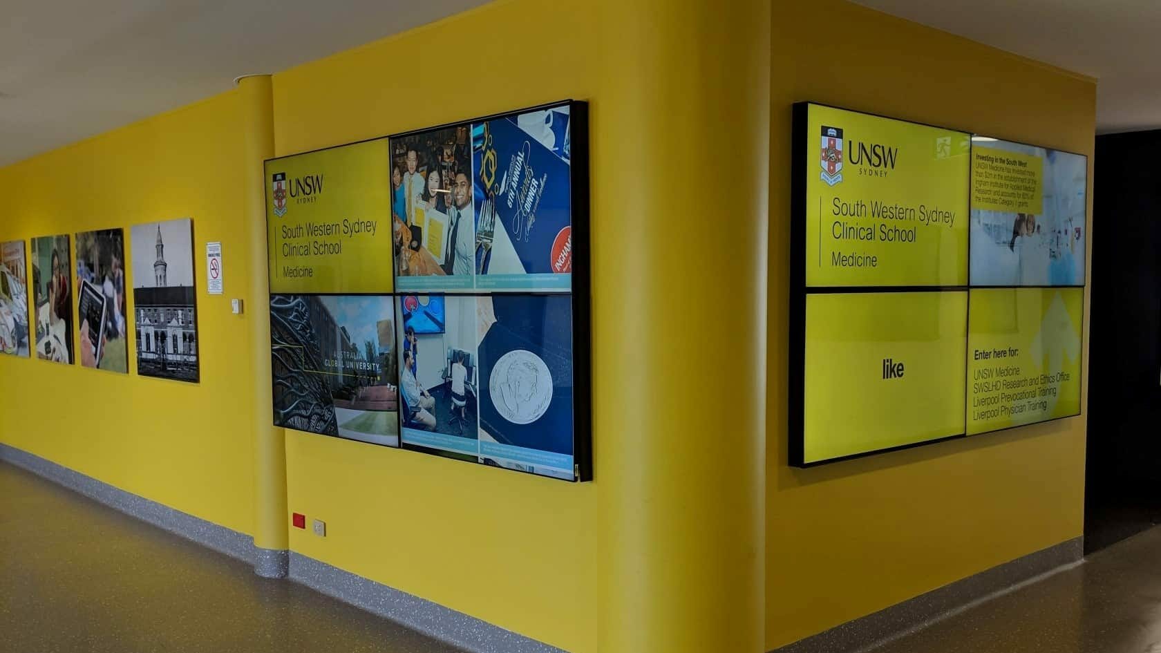 Video Wall & Social Wall – UNSW