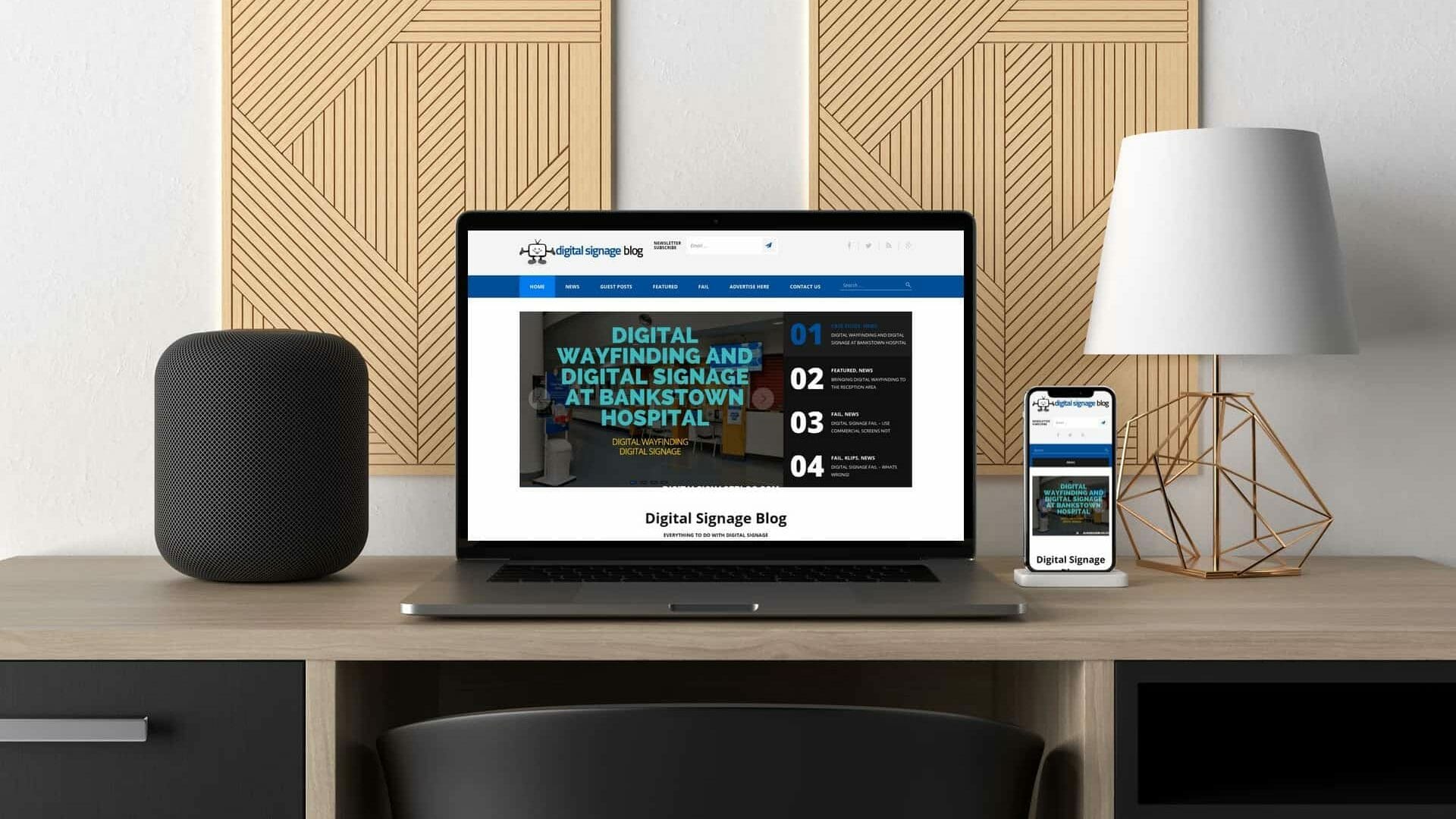 Website Development – Digital Signage Blog Website