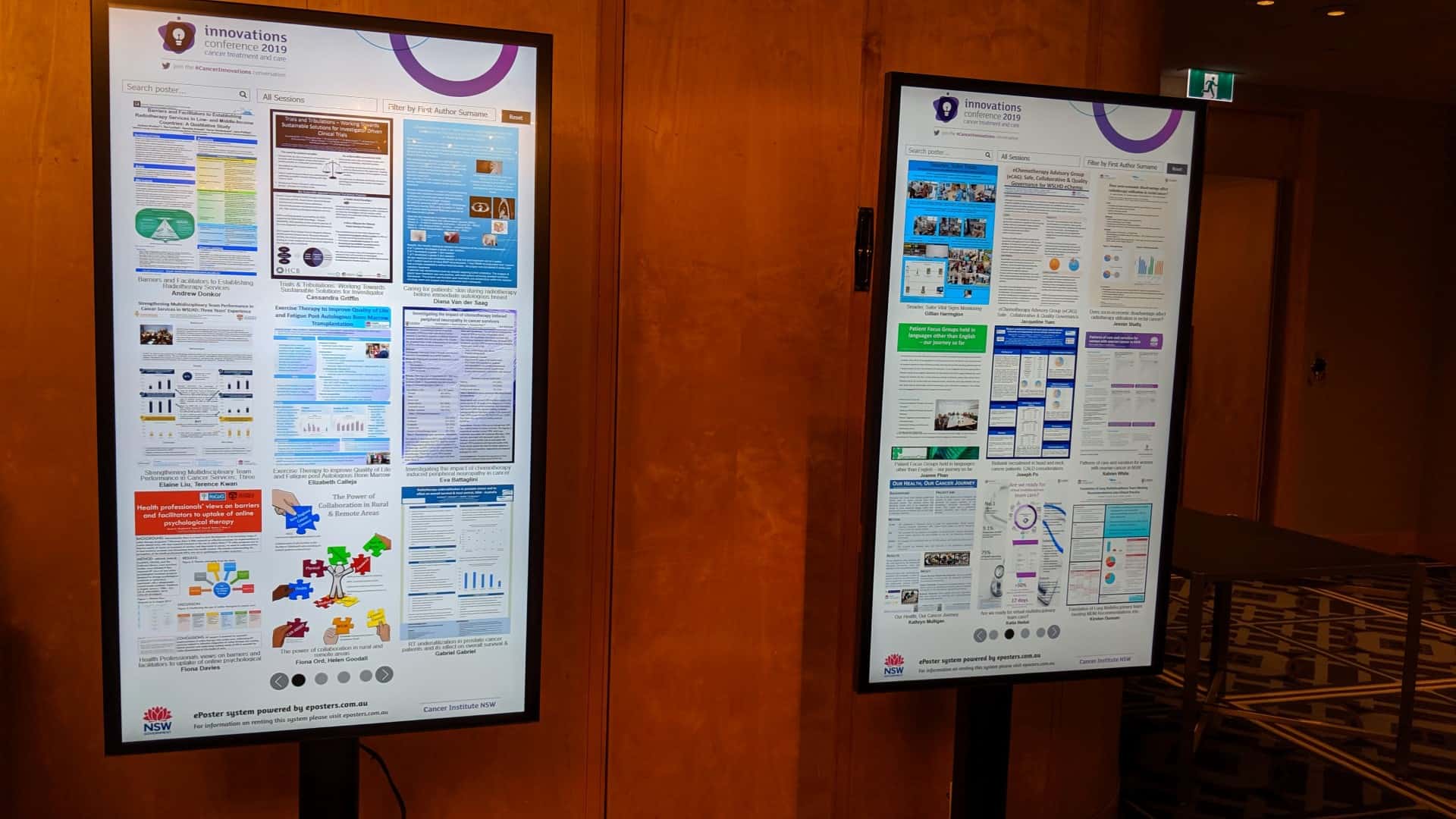 Advertise Me Interactive Digital Signage ePosters Cancer Institute NSW Conference 6