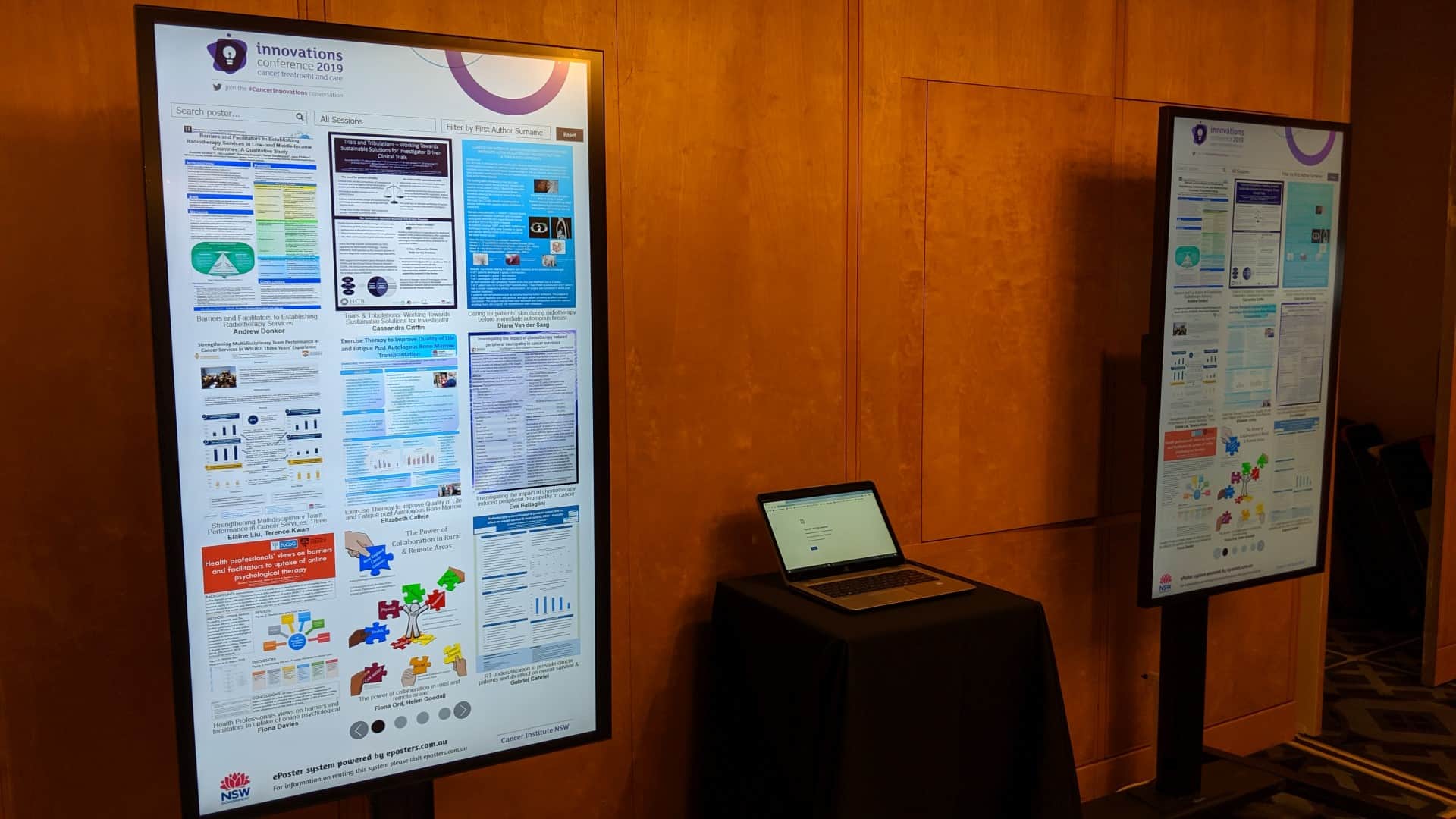 Advertise Me Interactive Digital Signage ePosters Cancer Institute NSW Conference 7
