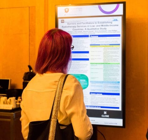 Interactive Digital Signage ePosters Cancer Institute NSW Innovations Conference 2019 2