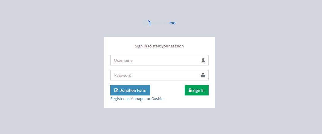 Advertise Me Donations and Fundraising Management System Login