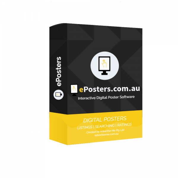 Advertise Me Interactive Digital Poster ePoster software