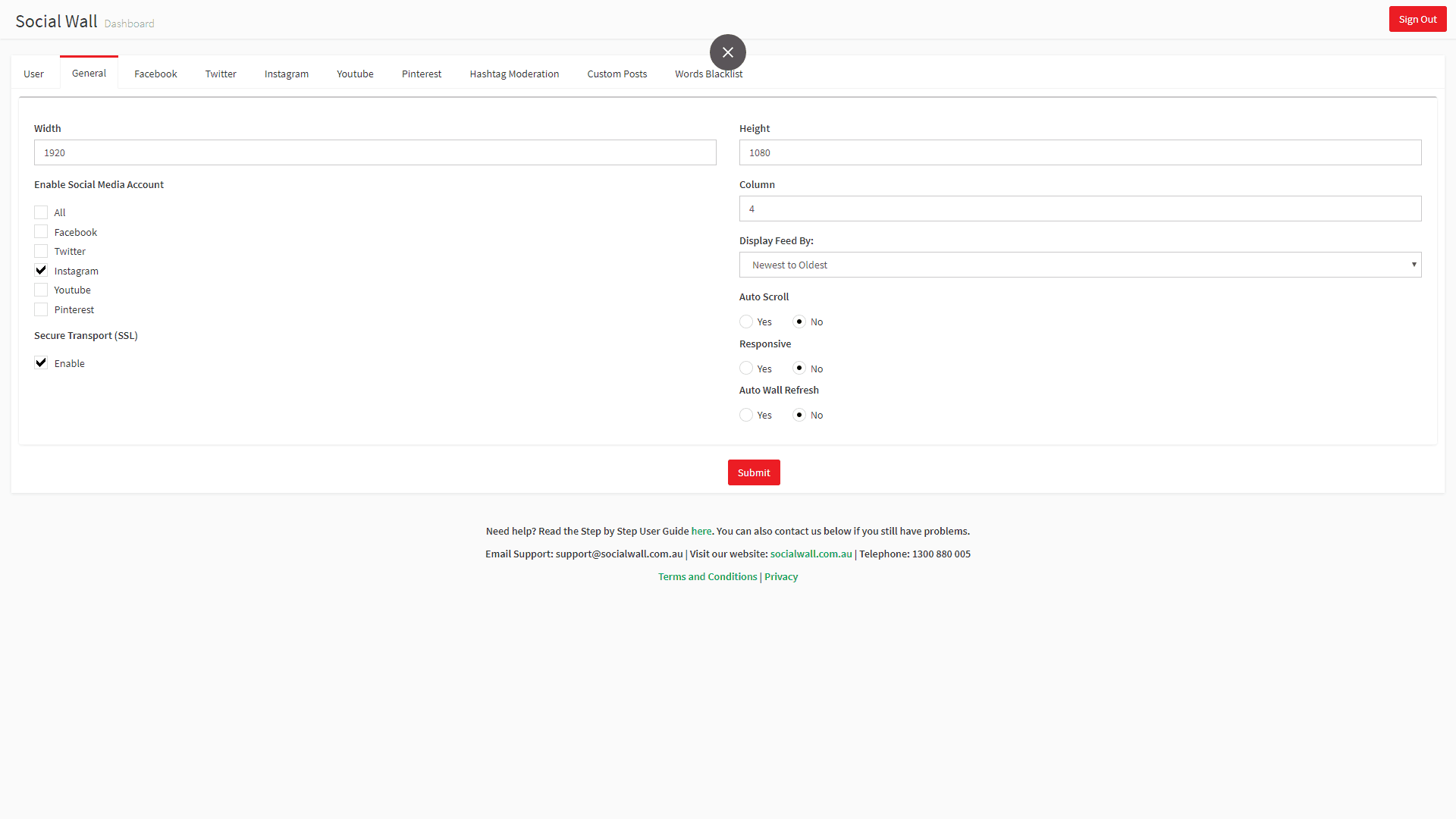 Advertise Me Social Wall General