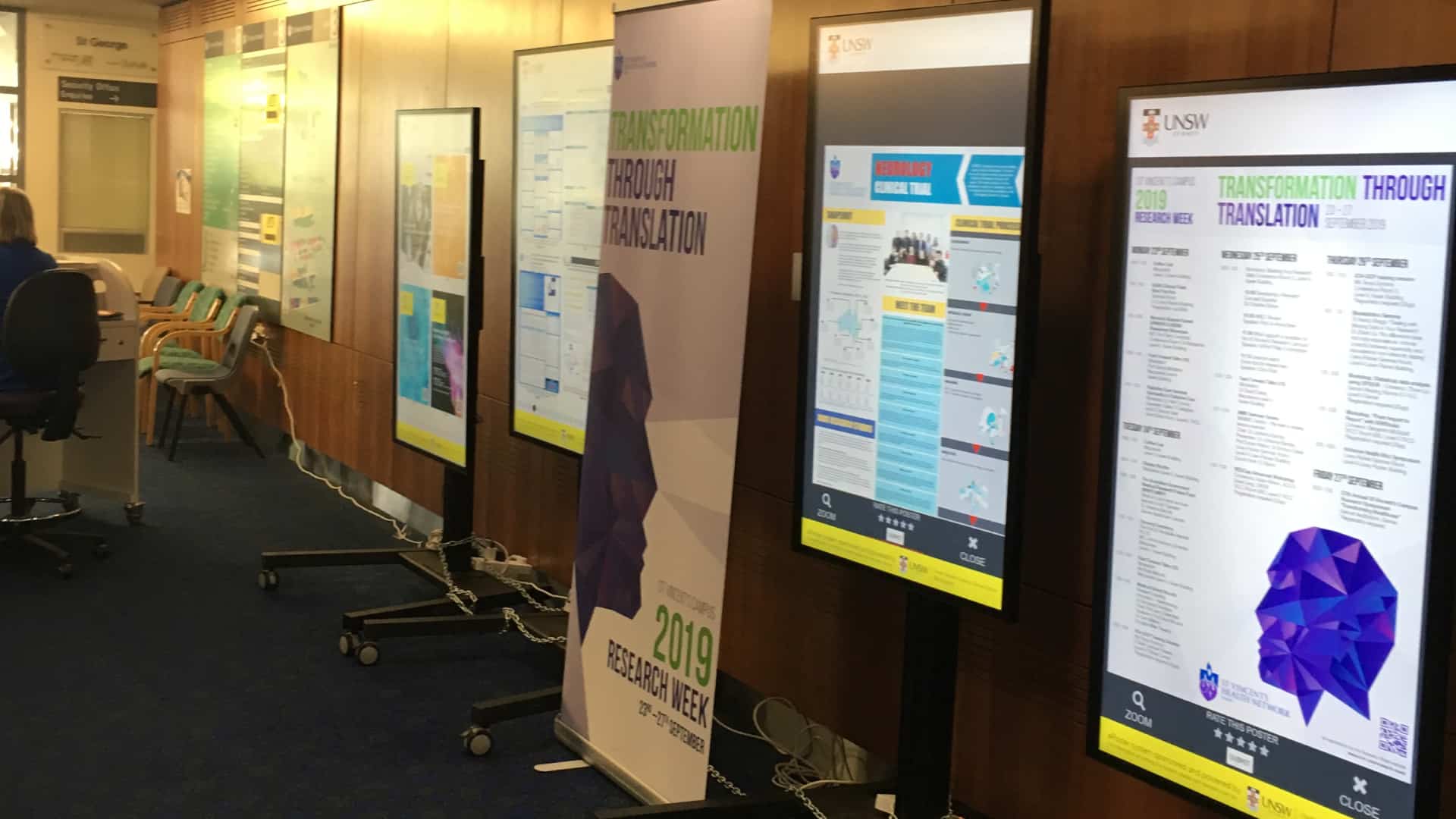 Advertise Me ePosters Interactive Digital Posters St Vincents 2019 Research Week 1 Copy