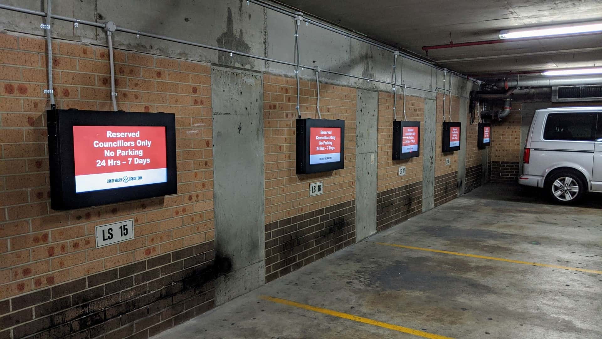 Advertise Me Digital Signage Solution Car park module City Canterbury Bankstown Council 2