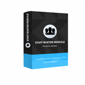 Advertise Me Digital Signage Staff Roster Module