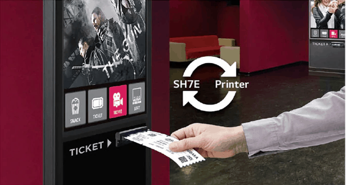 Advertise Me LG FULL HD COMMERCIAL MONITOR DISPLAY SH7E Thermal Printer