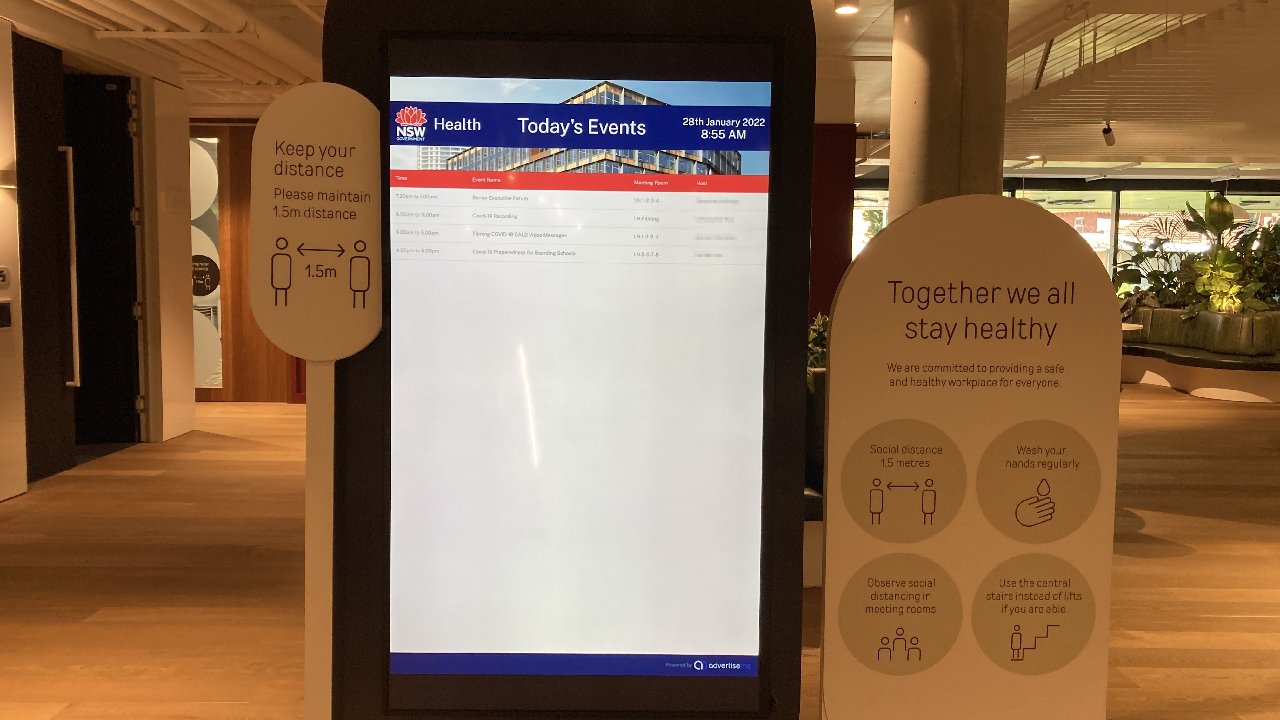 Digital Wayfinding – NSW Ministry of Health Wayfinding Directory