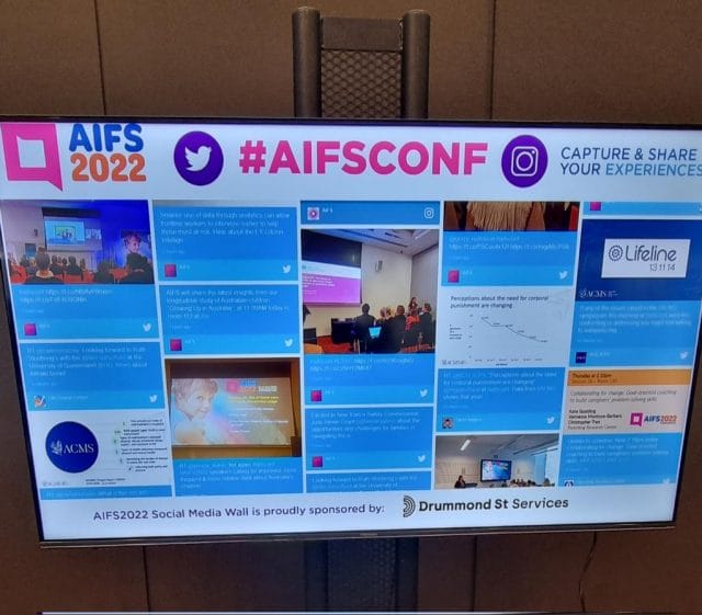 Social Wall & Digital Signage – AIFSCONF 2022 Conference