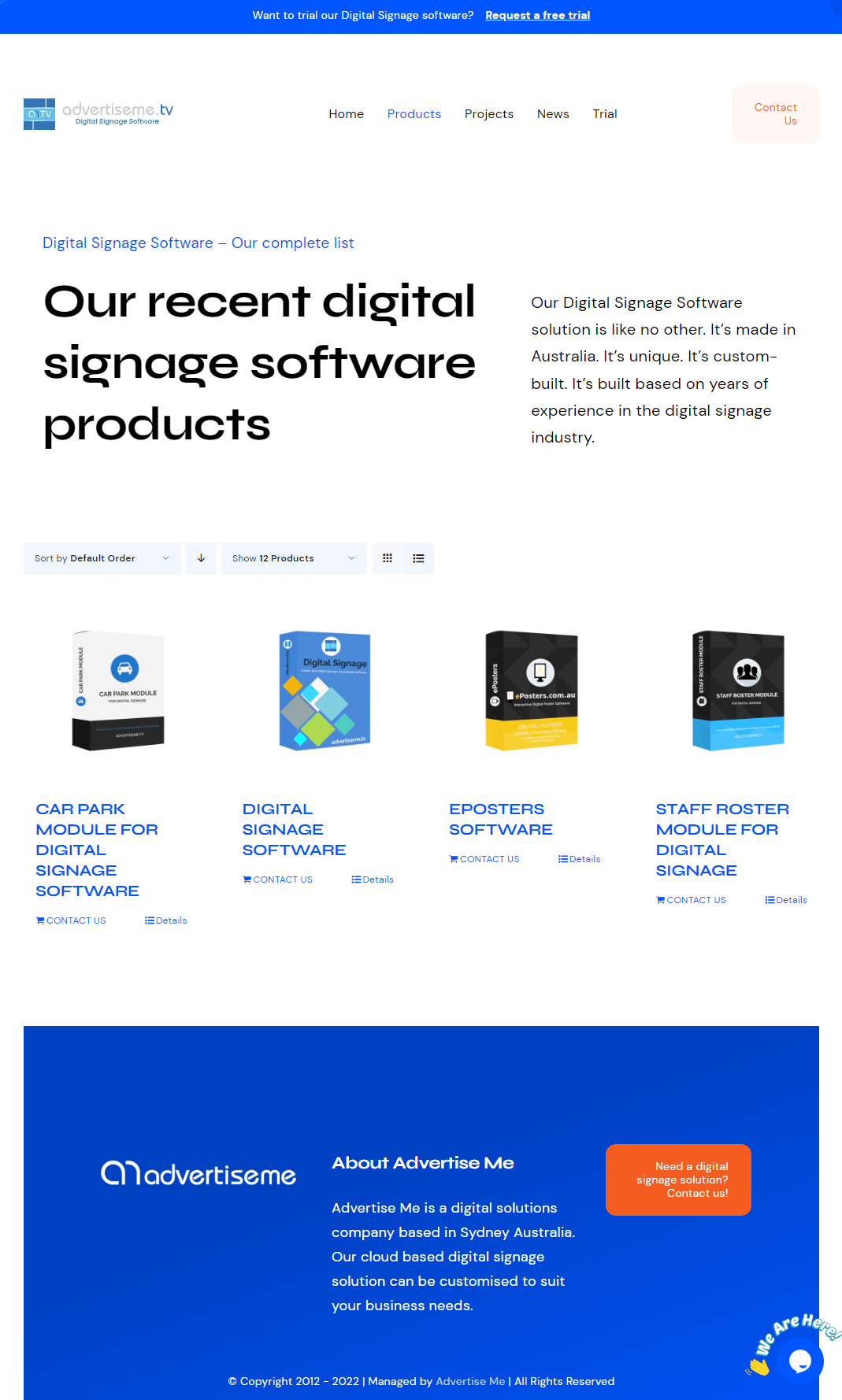 OUR DIGITAL SIGNAGE SOFTWARE SOLUTION WEBSITE digital signage module products