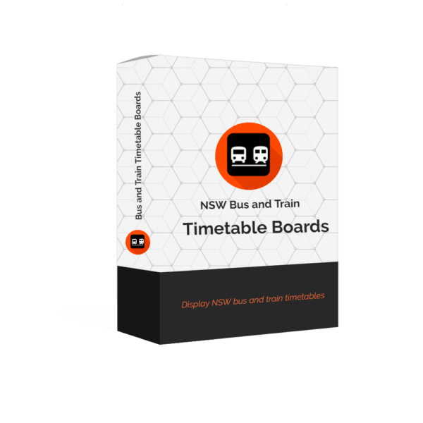 Advertise Me NSW Bus and Train Timetable Boards Product