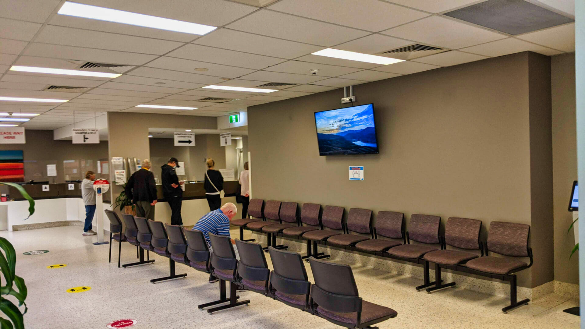 Advertise Me Digital Signage Liverpool Hospital Cancer Services Outpatient Clinics Digital Artwork Reception Area Large 1