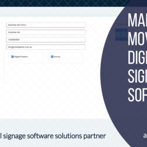 Digital Signage Software Advertise Me TV MAKE THE MOVE TO OUR DIGITAL SIGNAGE SOFTWARE header