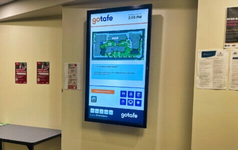 Advertise Me Digital Wayfinding Solutions GOTAFE digital wayfinding corridor Advertise Me Digital Wayfinding Solutions GOTAFE digital wayfinding corridor