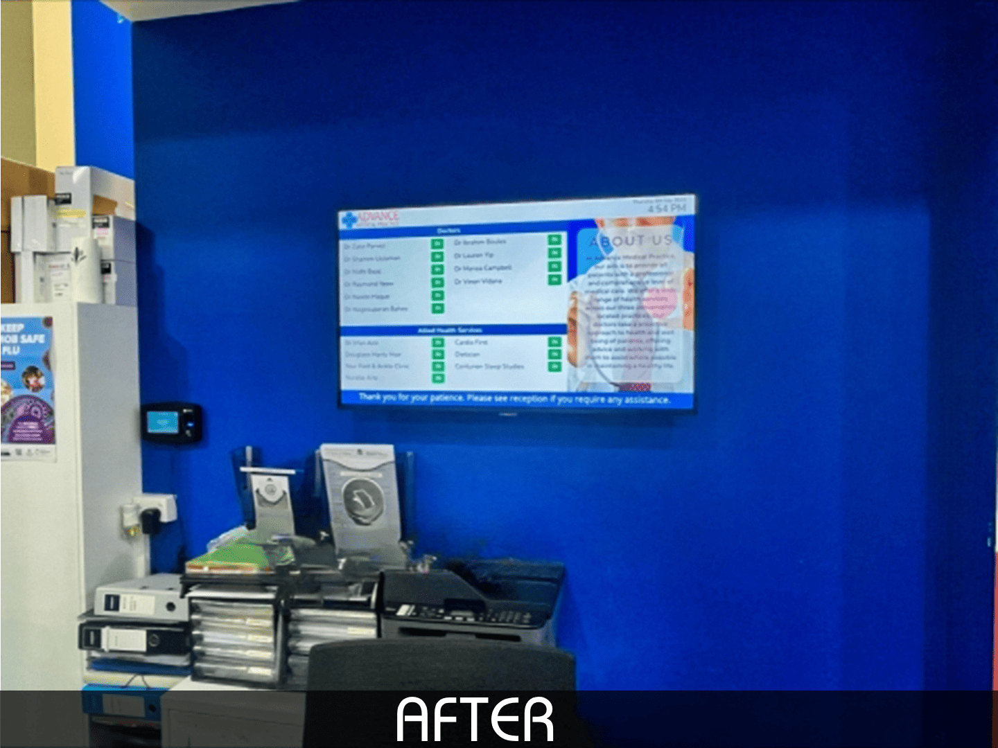 Advertise Me Digital Signage Advanced Medical Practice Doctor Medical Board After with text Advertise Me Digital Signage Advanced Medical Practice Doctor Medical Board After with text