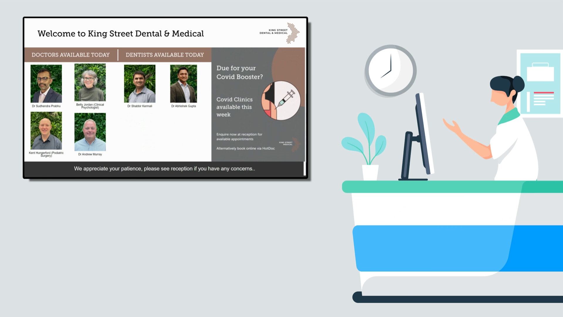 Advertise Me MEDICAL CENTRE ROSTER DIGITAL SIGNAGE SOLUTION (2)