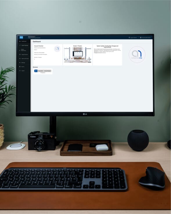 Advertise Me Digital Signage Solutions Advertise Me TV User Dashboard