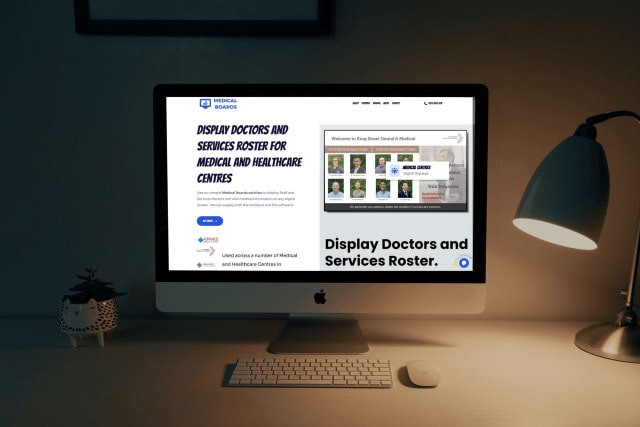 Advertise Me Medical Boards Website mockup