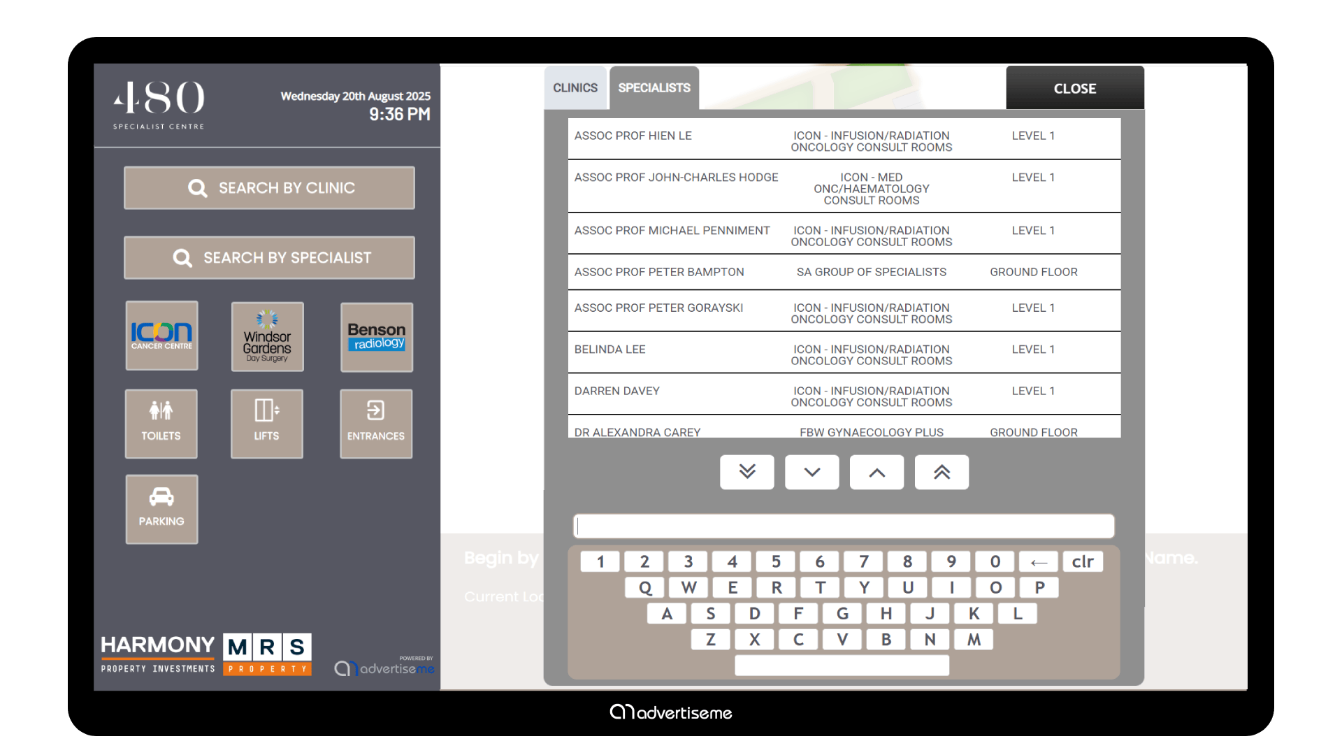 MRS480 Digital Wayfinding Solution Specialist
