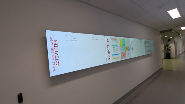 Video Wall – UNSW Medicine & Health South West Sydney Main Video Wall Upgrade – 0.44mm Even Bezel