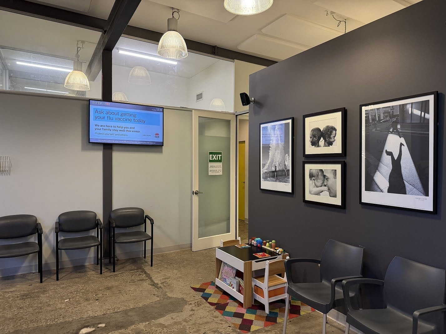 Advertise Me Digital Signage Medical Boards Fountain Street General Practice Medical Centre Waiting Room 5